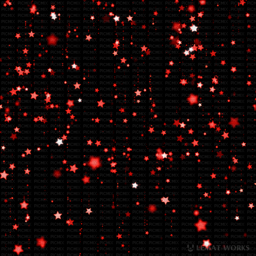 red glitter stars background - Nemokamas animacinis gif