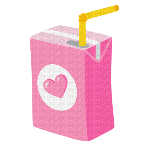 pink heart juice - png ฟรี
