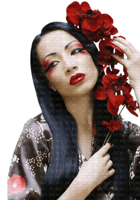 Kaz_Creations Woman Femme Flowers - png gratis