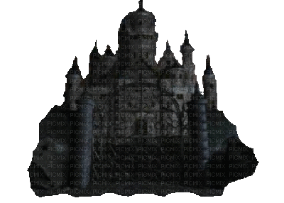 Château gothique - GIF animasi gratis