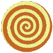 Yellow/Brown Spiral - Nemokamas animacinis gif