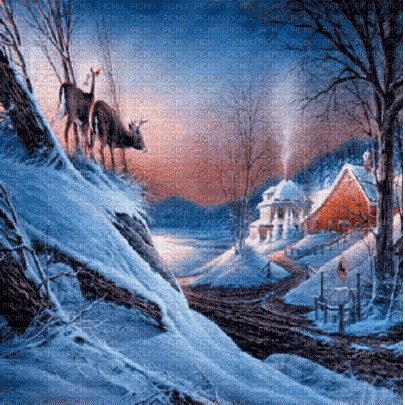 background animated hintergrund winter milla1959 - GIF animado gratis