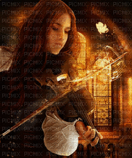 The  girl with violin!!! - Безплатен анимиран GIF