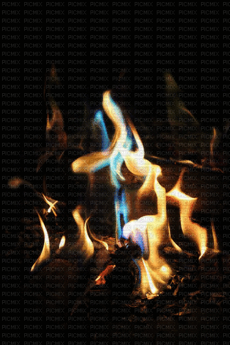 огонь чёрный - GIF animate gratis