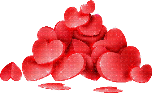valentine hearts by nataliplus - GIF animado grátis