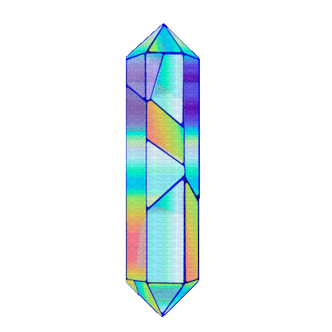 Rainbow Crystal - GIF animate gratis