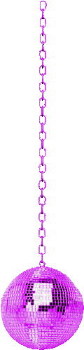 Disco.Ball.Purple.Animated - KittyKatLuv65 - GIF เคลื่อนไหวฟรี