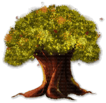magic tree - GIF animasi gratis