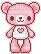 Pink Bear - Gratis geanimeerde GIF