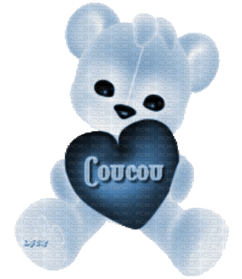 coucou bleu - Бесплатный анимированный гифка