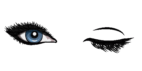 Eyes Yeux Wink - Ingyenes animált GIF