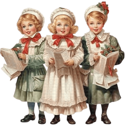 Christmas Victorian Carrol Choir singers - δωρεάν png