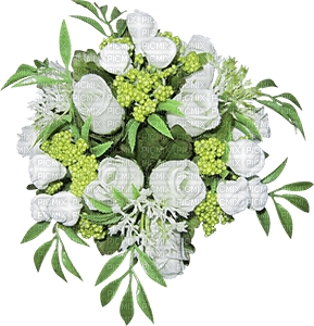 Bouquet of  white roses - PNG gratuit