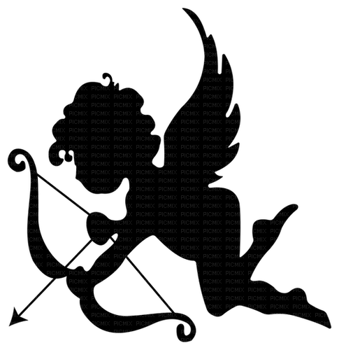 cupid silhouette - 無料png