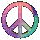 peace sign - GIF animado gratis