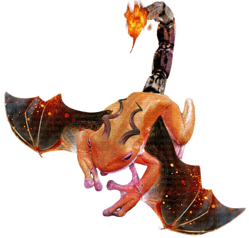 flame tail wyvern frog - PNG gratuit