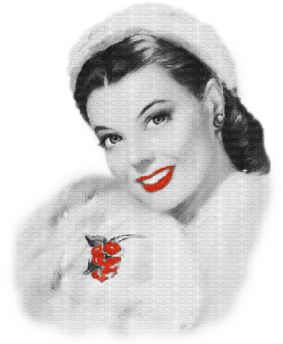 soave woman vintage winter smile christmas - PNG gratuit