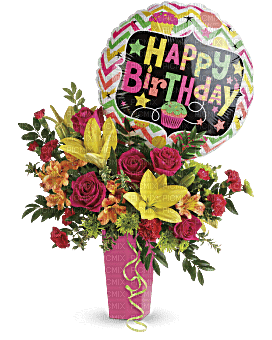 Birthday Flower Bouquet - PNG gratuit