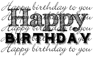 Kaz_Creations Logo Text Happy Birthday To You - ücretsiz png