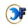 Lettre F joli dauphin. - Free animated GIF