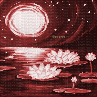 Y.A.M._Fantasy tales landscape red - 無料のアニメーション GIF