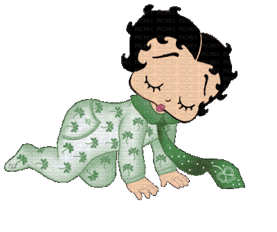 Betty Boop St-Patrick:) - Nemokamas animacinis gif