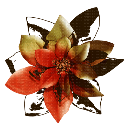 autumn deco flower kikkapink - PNG gratuit