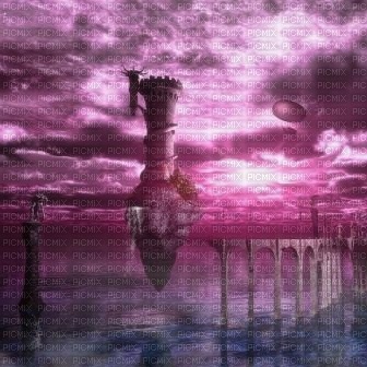 pink fantasy background - zdarma png