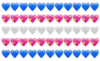 Transgender emoji hearts - PNG gratuit