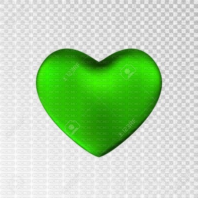 Cœur vert (stamp clem27) - darmowe png