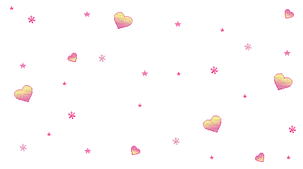kawaii hearts - Gratis animerad GIF