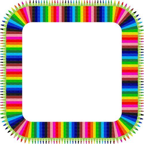 colored pencil border Bb2 - ilmainen png