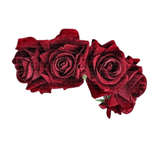 couronne de roses rouge - PNG gratuit