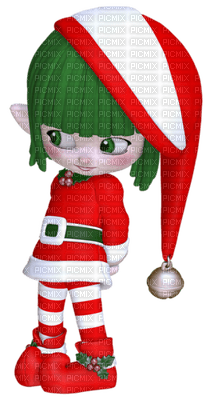 Kaz_Creations Dolls Cookie Elfs Red Christmas - ücretsiz png