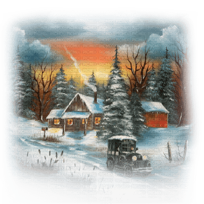 invierno vintage transparente dubravka4 - png gratuito