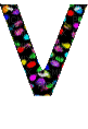 Kaz_Creations Alphabets Colours  Letter V - Bezmaksas animēts GIF
