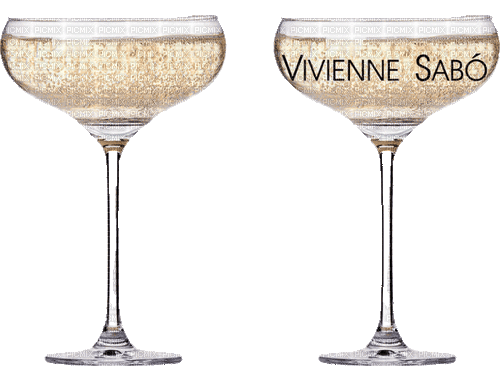 Vivienne Sabo Champagne Glass  - Bogusia - GIF animado gratis