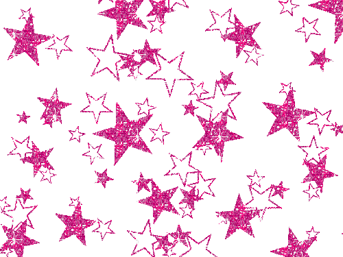 Pink Glitter Stars - Free animated GIF