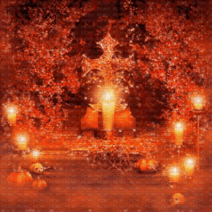 Autumn.BG.Orange.Red.Animated - KittyKatLuv65 - GIF เคลื่อนไหวฟรี