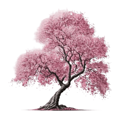 arbre rose - 無料png