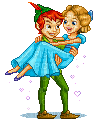 Peter Pan & Wendy bp - Free animated GIF