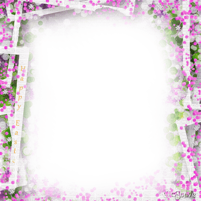 soave frame  easter absctract spring white - δωρεάν png