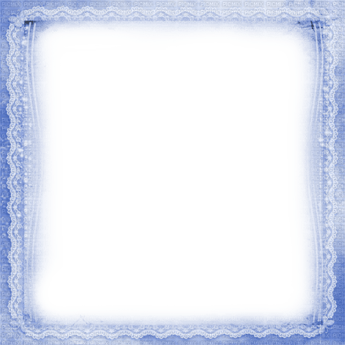 Blue Lace Frame - By KittyKatLuv65 - безплатен png