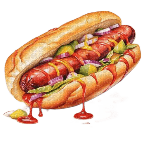 hot dog - png ฟรี