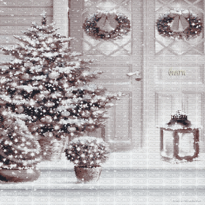 Y.A.M._New year Christmas background Sepia - Ilmainen animoitu GIF