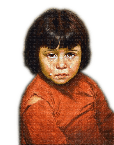 Rena Kind Child traurig Tränen Vintage Mädchen - kostenlos png