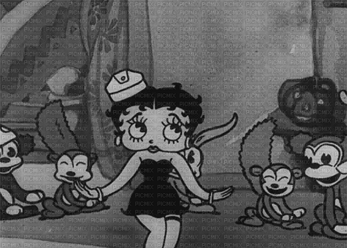 MMarcia gif vintage Betty Boop - Darmowy animowany GIF