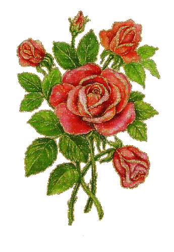 vintage roses - Gratis animeret GIF