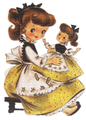 Mama, Tochter, Vintage - Free PNG