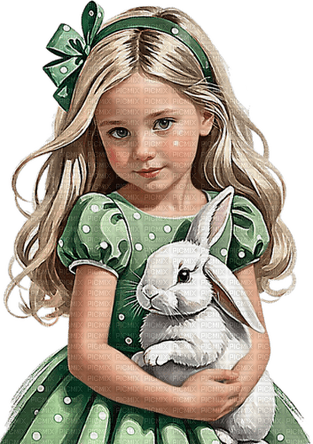 ♡§m3§♡ kawaii easter green female child - png gratuito
